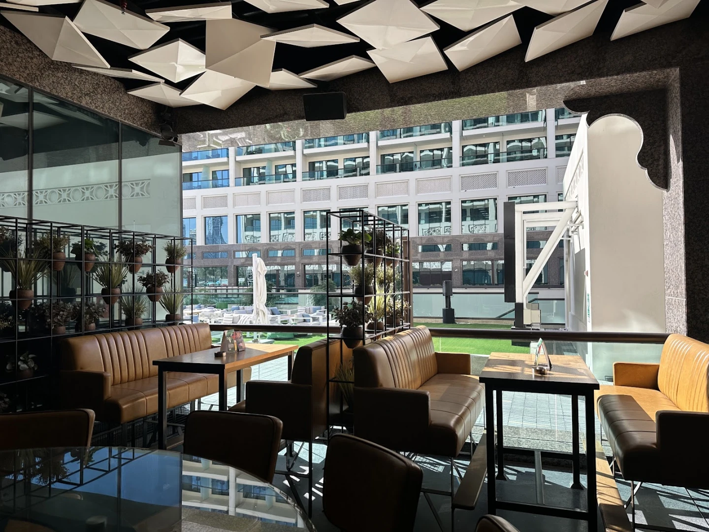 Modern interior of McGettigan's Factory The Palm, Dubai venue space.