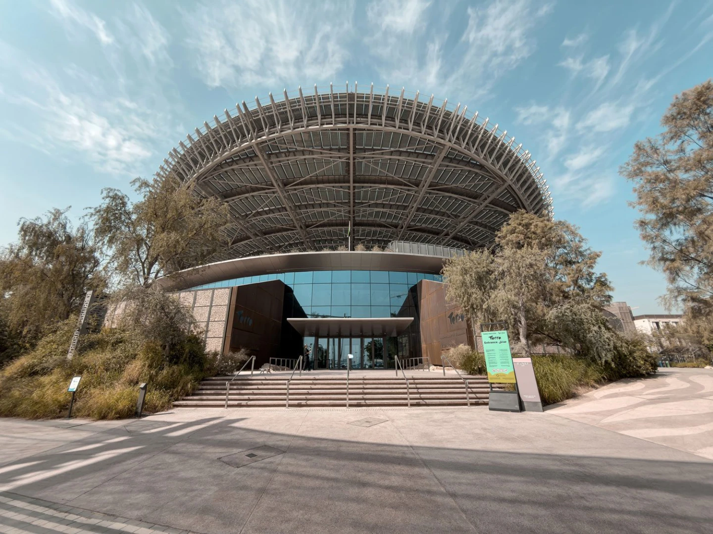 Modern architectural exterior at Terra, Expo City Dubai, Dubai, UAE