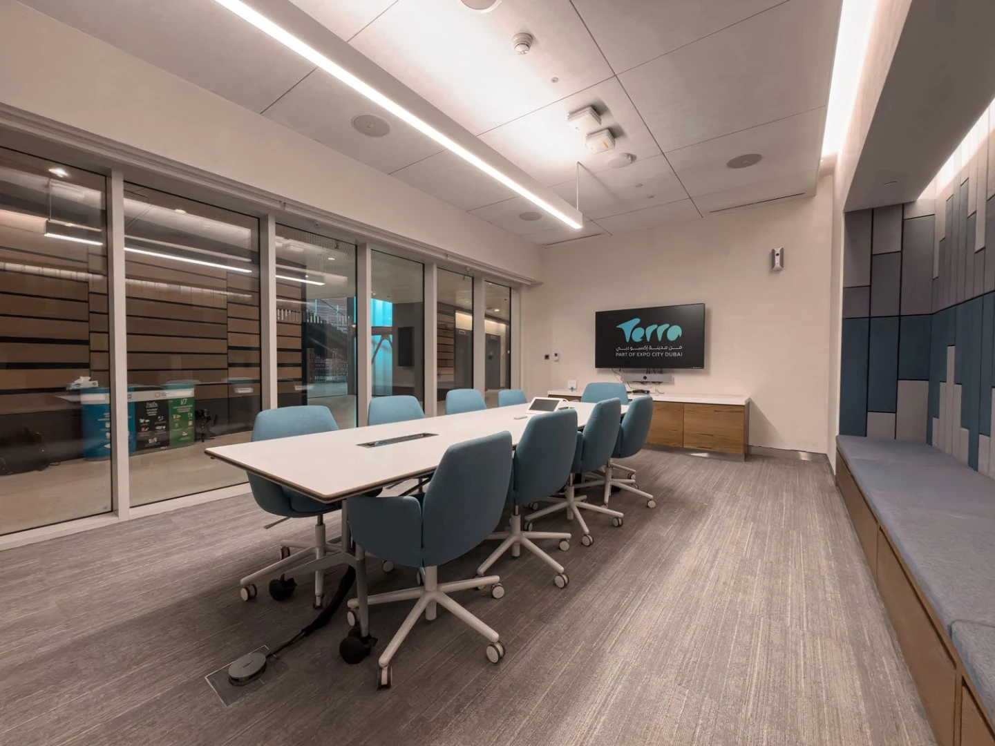 Modern conference room at Terra, Expo City Dubai, Dubai, UAE