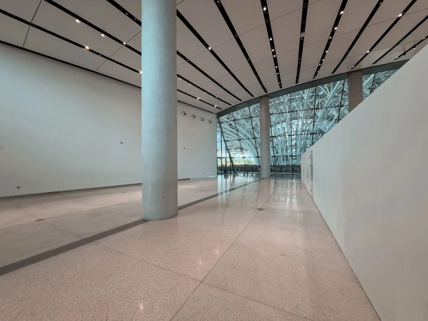 Spacious interior with large windows at Terra, Expo City Dubai, Dubai, UAE