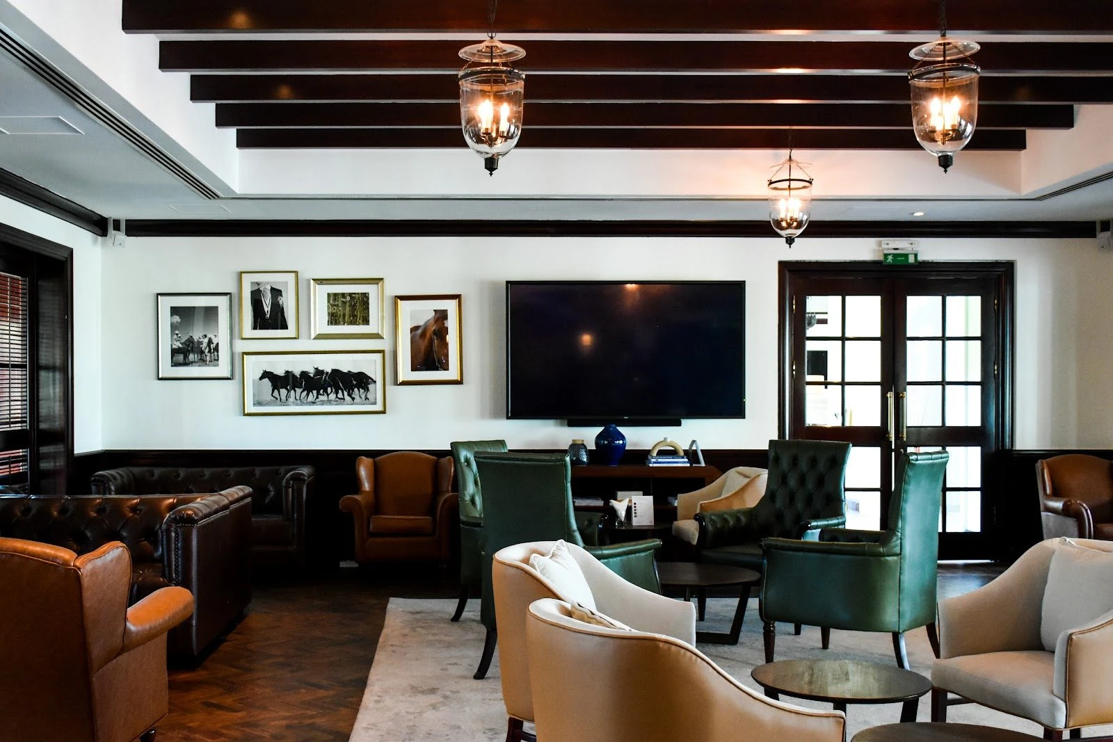 Elegant lounge area at Dubai Polo & Equestrian Club, Dubai, UAE