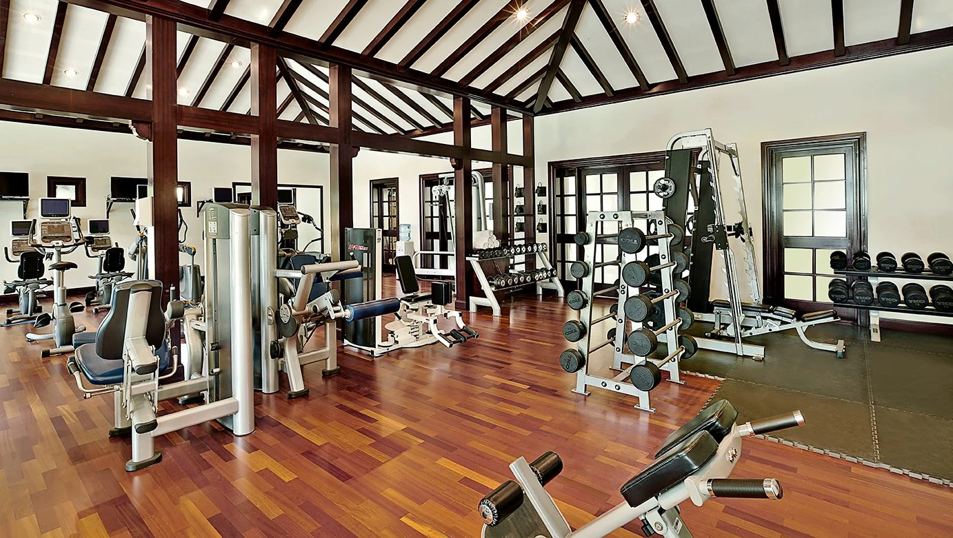 Modern gym with equipment at Dubai Polo & Equestrian Club, Dubai, UAE