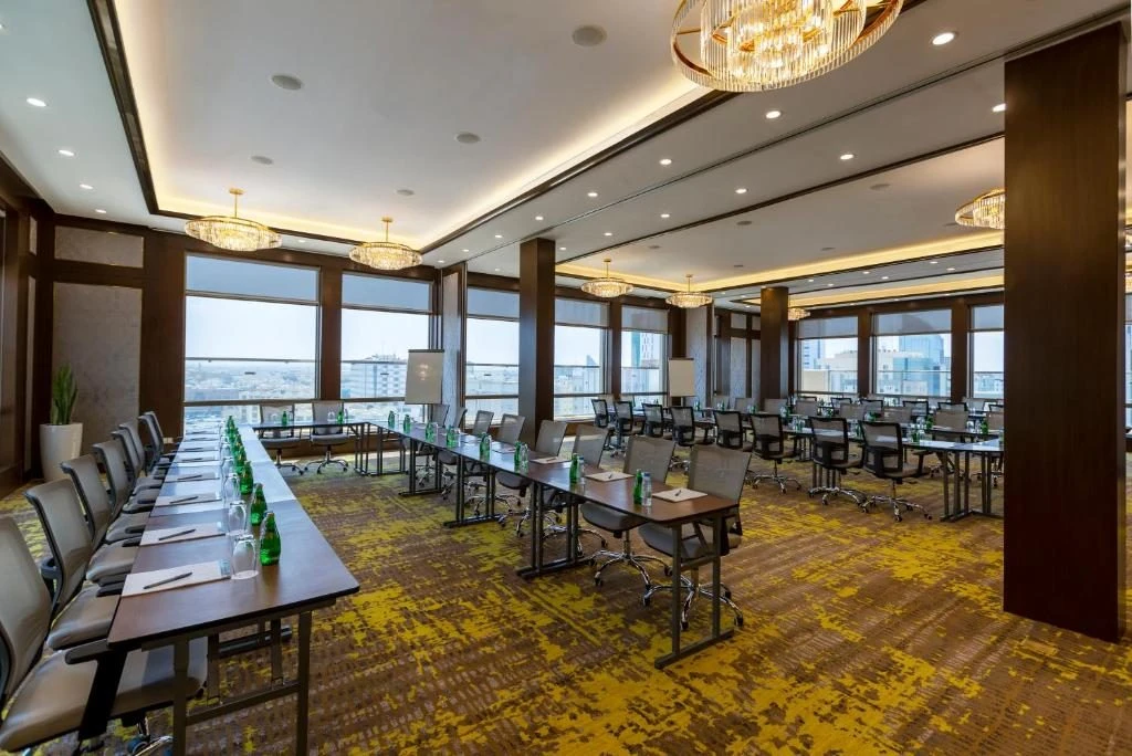Conference room setup at Joudyan Olaya by Elaf, Riyadh, KSA.