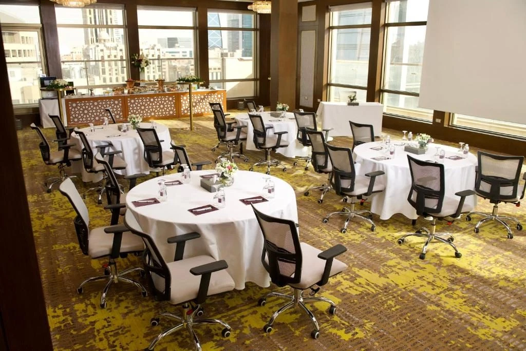 Elegant conference setup at Joudyan Olaya by Elaf, Riyadh, KSA