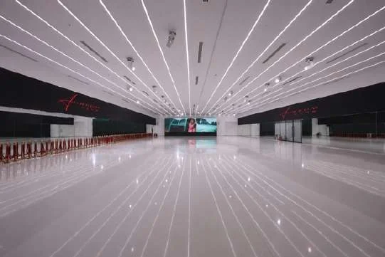 Spacious, modern event hall at Aureum Club, Dubai, UAE.